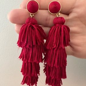 Baublebar Red tassel earrings